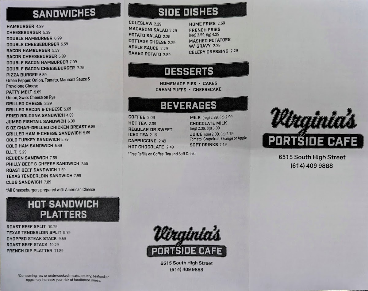 Portside Cafe Menu - Image 4