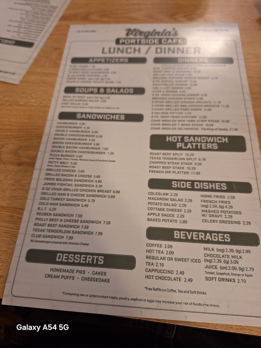 Portside Cafe Menu - Image 6